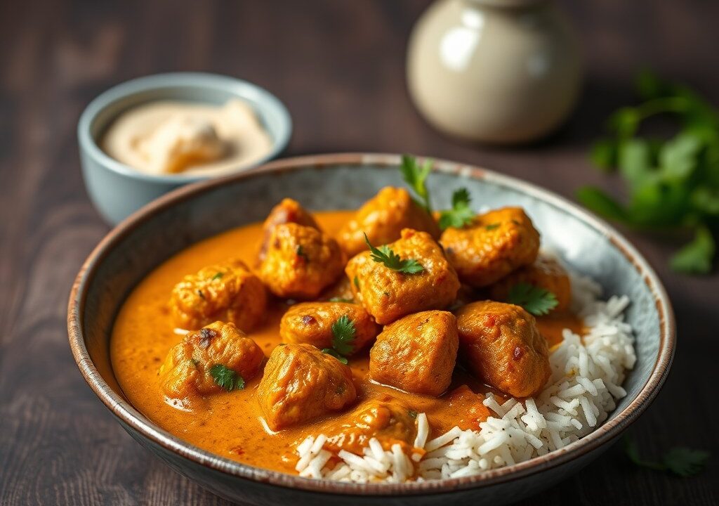 Indische Korma — AI-gegenereerde illustratie