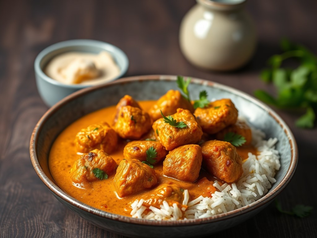 Indische Korma, AI-gegenereerde illustratie
