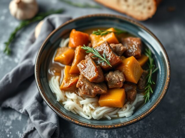 Irish Stew rundsvlees — AI-gegenereerde illustratie