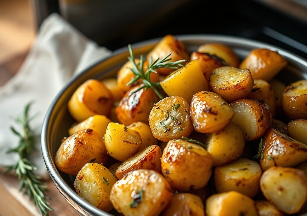 Japanse aardappelen uit de oven — AI-gegenereerde illustratie