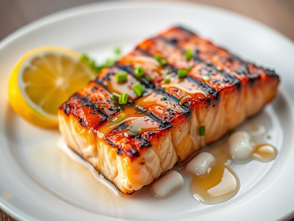 Japanse zalm, AI-gegenereerde illustratie