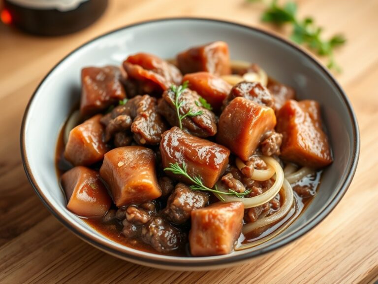 Kabeljauw Bourguignon (opm) — AI-gegenereerde illustratie