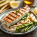 Kabeljauw met gegrilde asperges