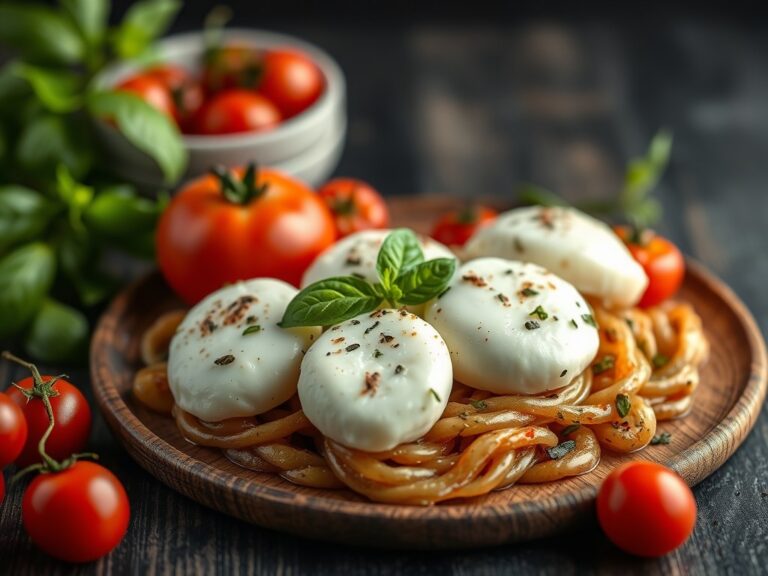 Kabeljauw met mozzarella — AI-gegenereerde illustratie