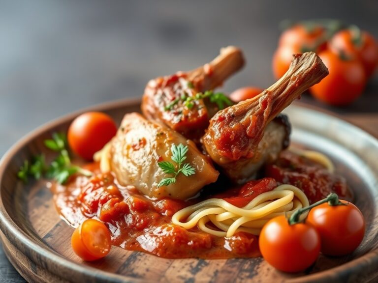 Kalfs osso buco — AI-gegenereerde illustratie
