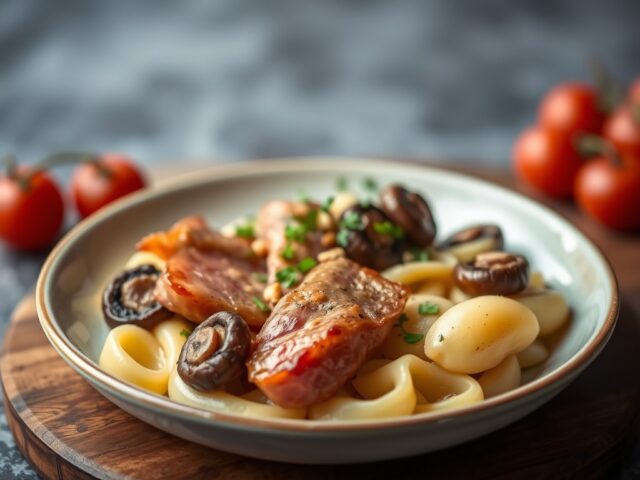 Kalfsgebraad saltimbocca — AI-gegenereerde illustratie