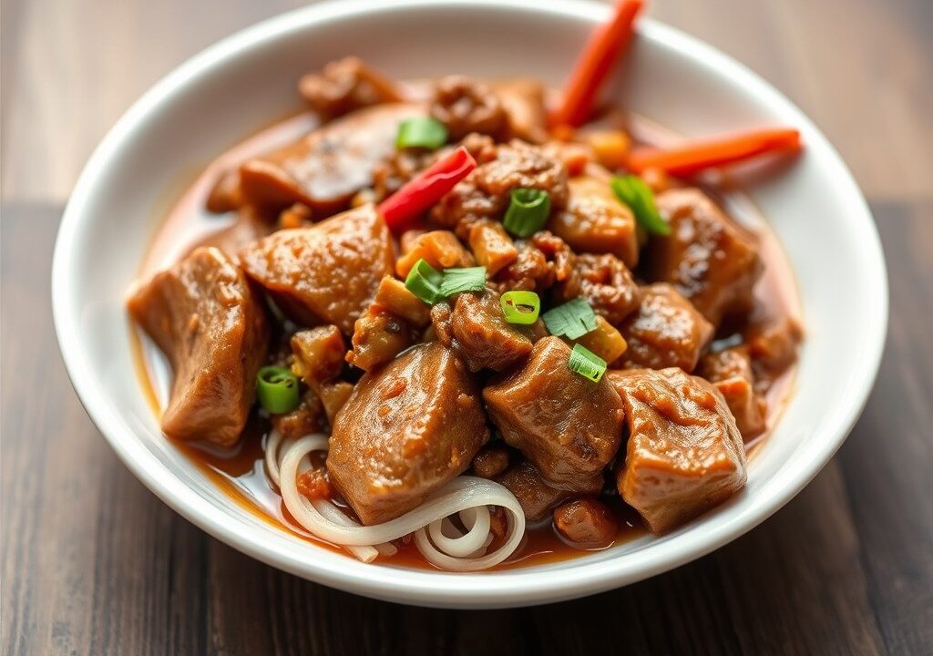 Kalio Daging Padang — AI-gegenereerde illustratie