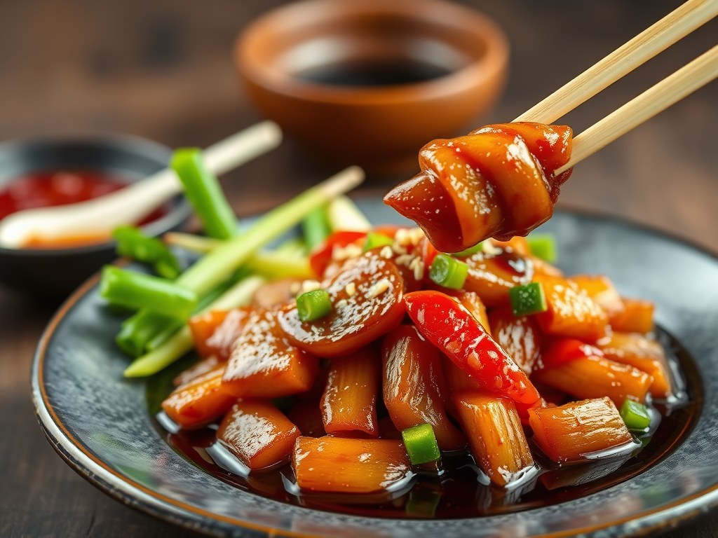 Karbonaadje Teriyaki, AI-gegenereerde illustratie