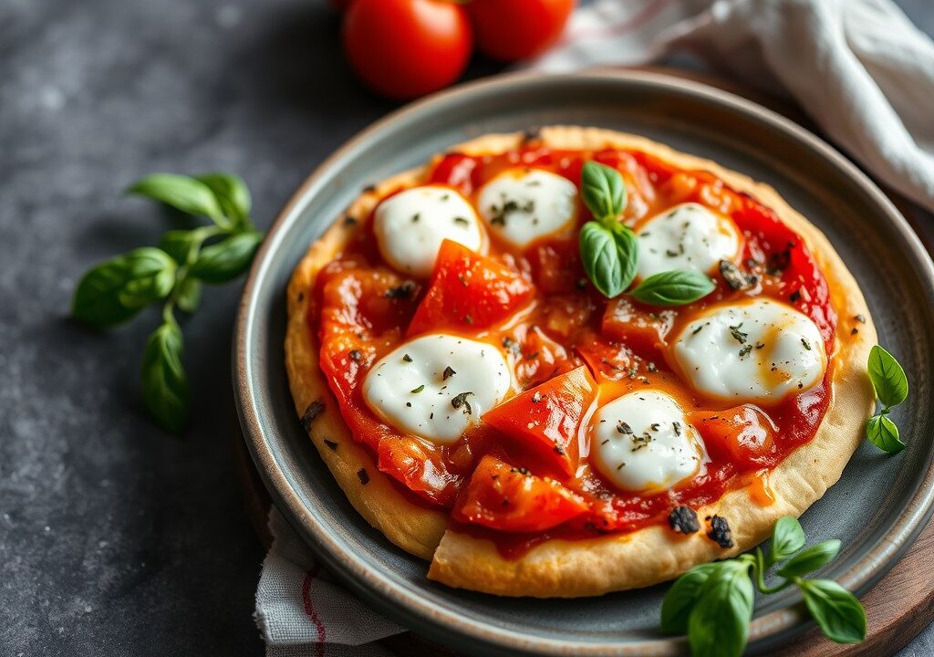 Kattenpizzaatjes — AI-gegenereerde illustratie