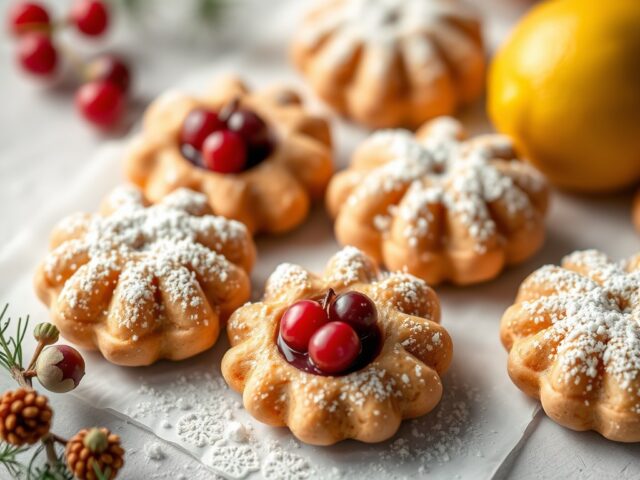 Kerstkransjes- koekjes — AI-gegenereerde illustratie