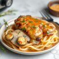 Kip- champignonschotel uit de slowcooker