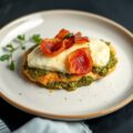 Kipfilet met bacon, pesto en kaas