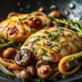 Kipfilets met champignons en boursinkaas