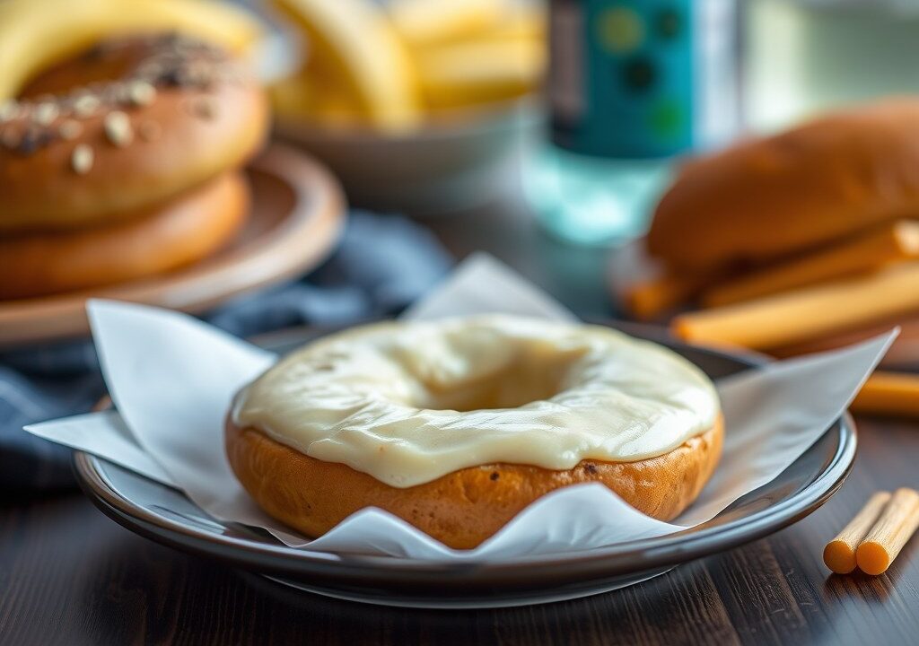 Klassieke bagel — AI-gegenereerde illustratie