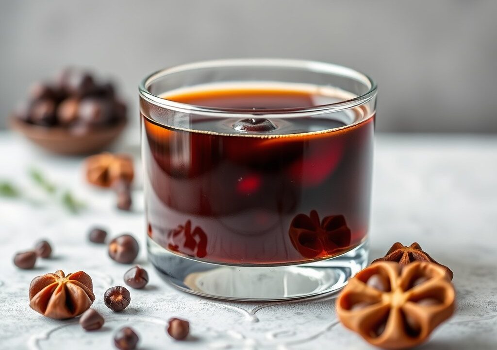 Koffielikeur — AI-gegenereerde illustratie