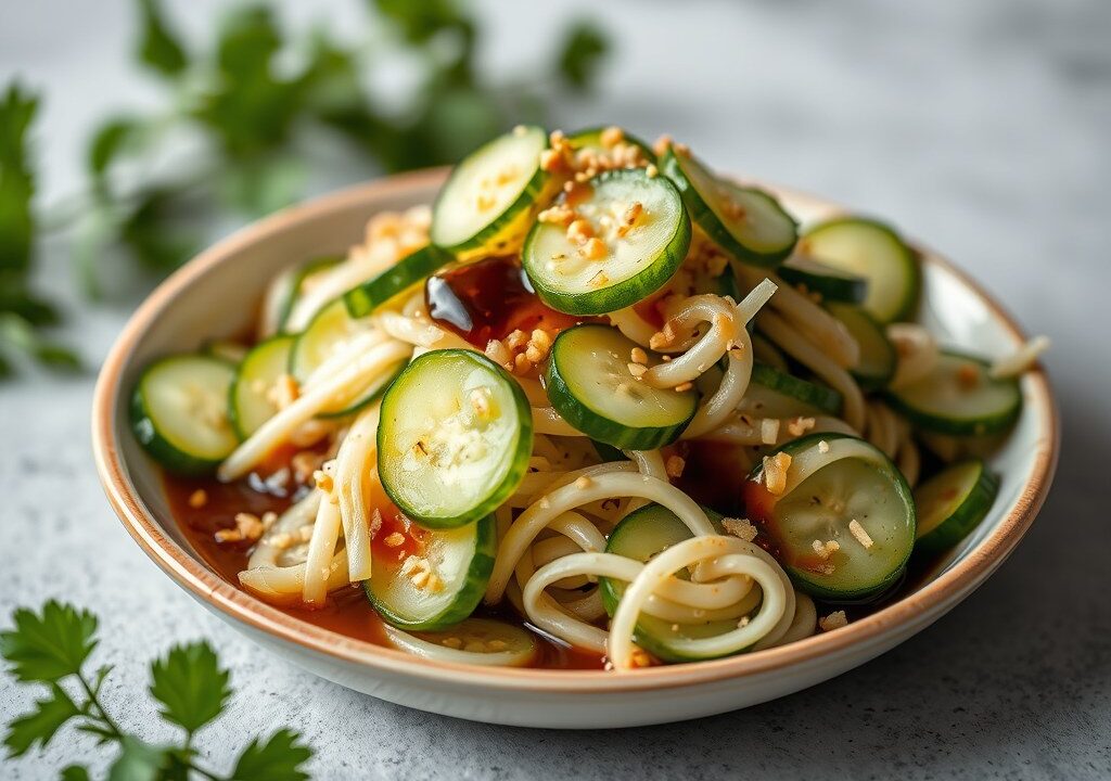 Komkommersalade 1, AI-gegenereerde illustratie