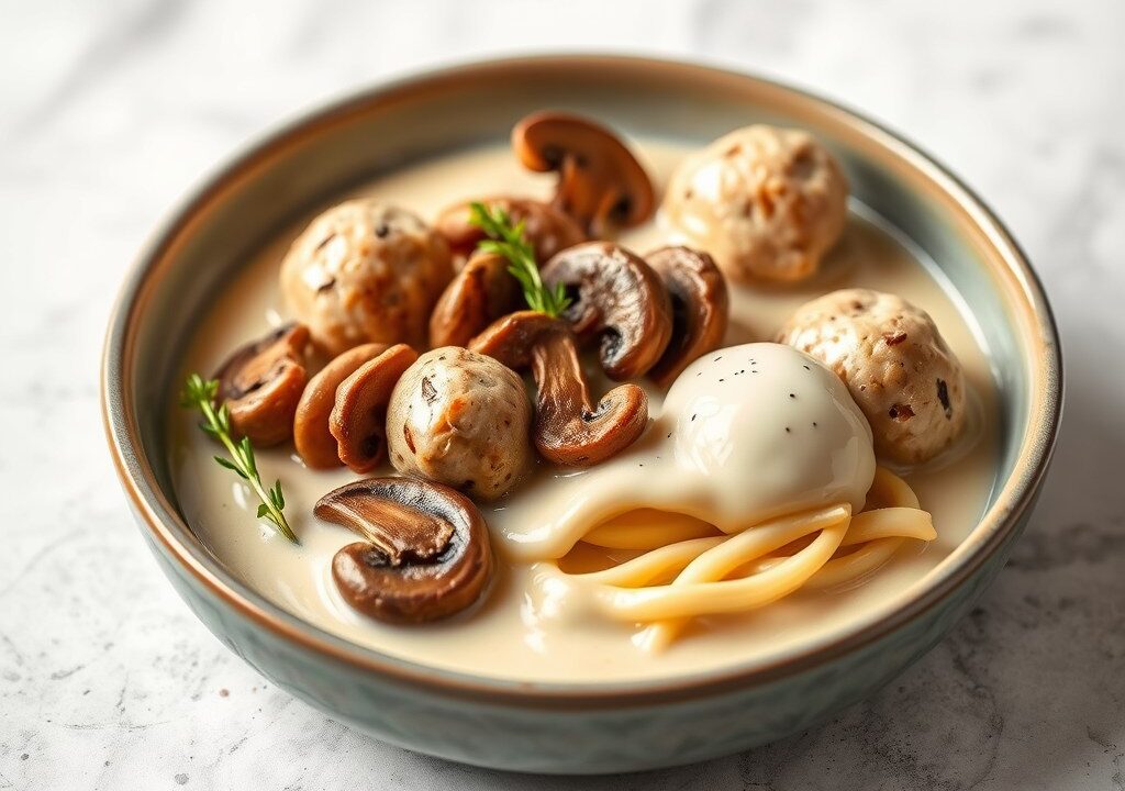 Konijnenpasteitje met champignons, AI-gegenereerde illustratie