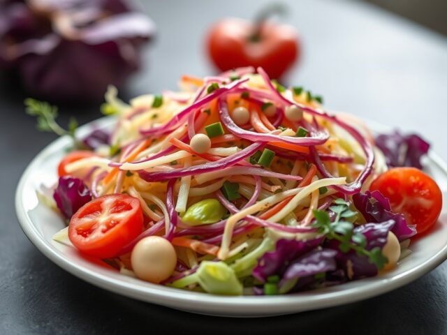 Koolsalade met Karbonade Variatie I — AI-gegenereerde illustratie