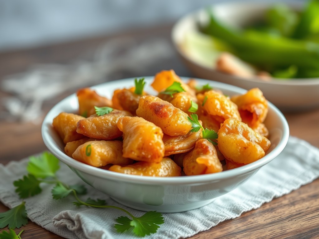Krupuk bawang knoflook, AI-gegenereerde illustratie