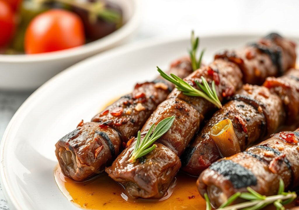 Lams Carbonaadjes met Rozemarijn en Gerookte Paprika, AI-gegenereerde illustratie