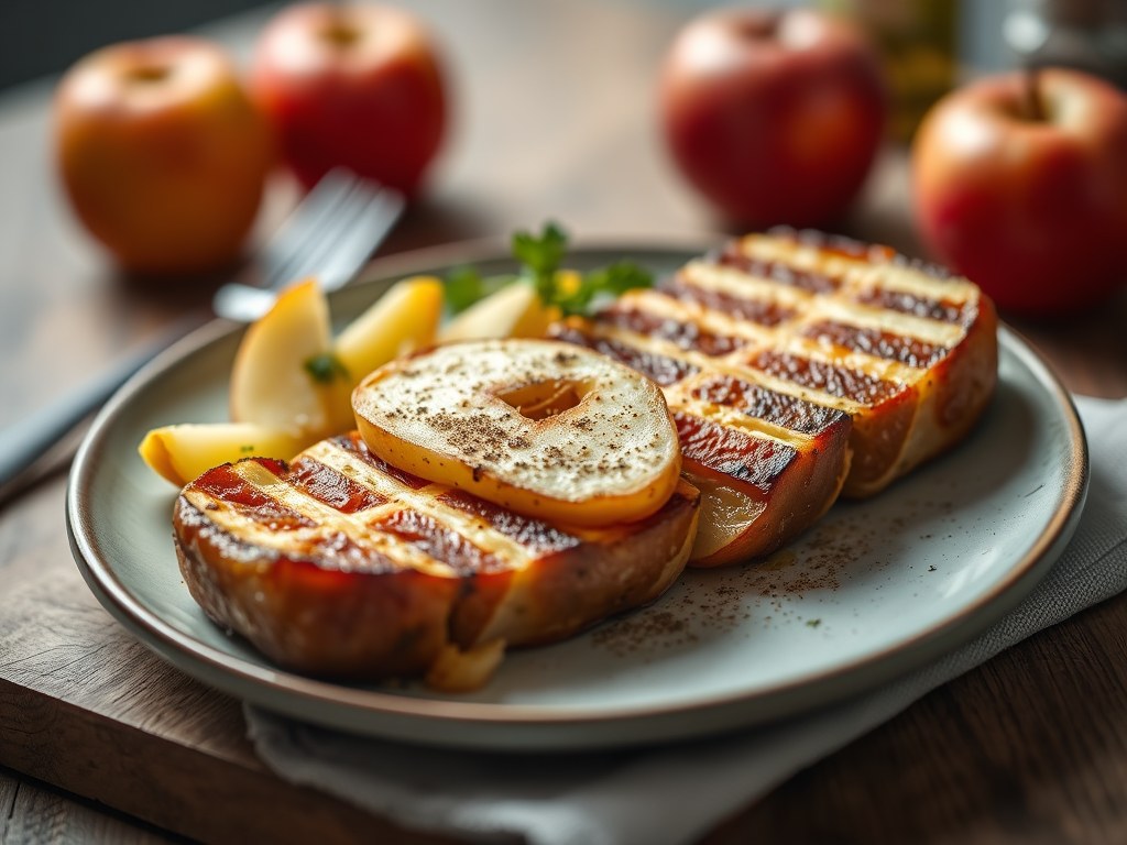 Lamskroon met een verrassend appeltje, AI-gegenereerde illustratie