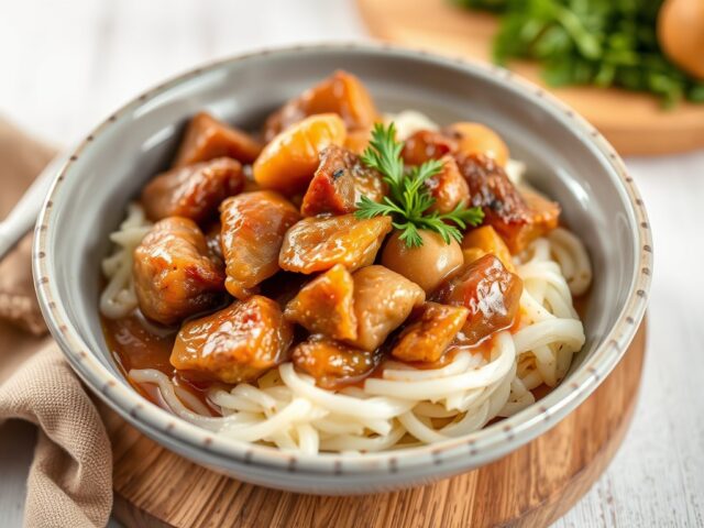 Lamsschenkel uit de Slow Cooker — AI-gegenereerde illustratie