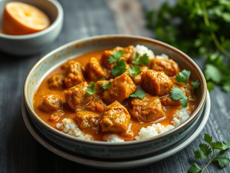Lamsvlees curry — AI-gegenereerde illustratie