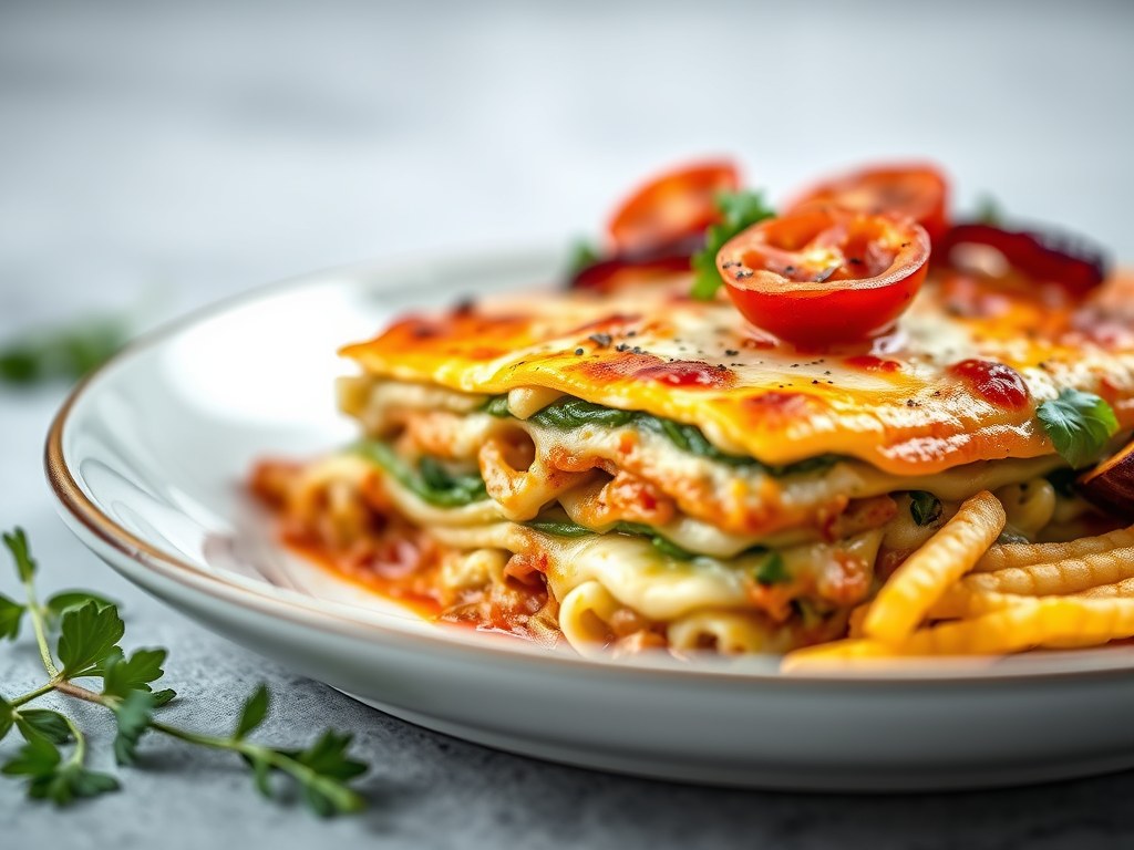 Lasagne van Brussels Lof, AI-gegenereerde illustratie
