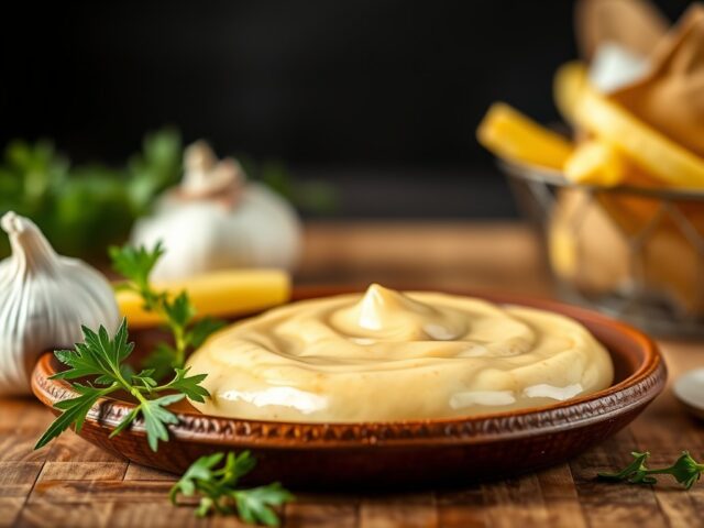 Lekkere saus voor bbq of bij de chips — AI-gegenereerde illustratie