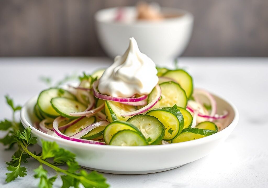 Lente salade — AI-gegenereerde illustratie
