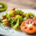 Lentesla met kiwi