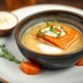 Lentestammpot met rode zalm