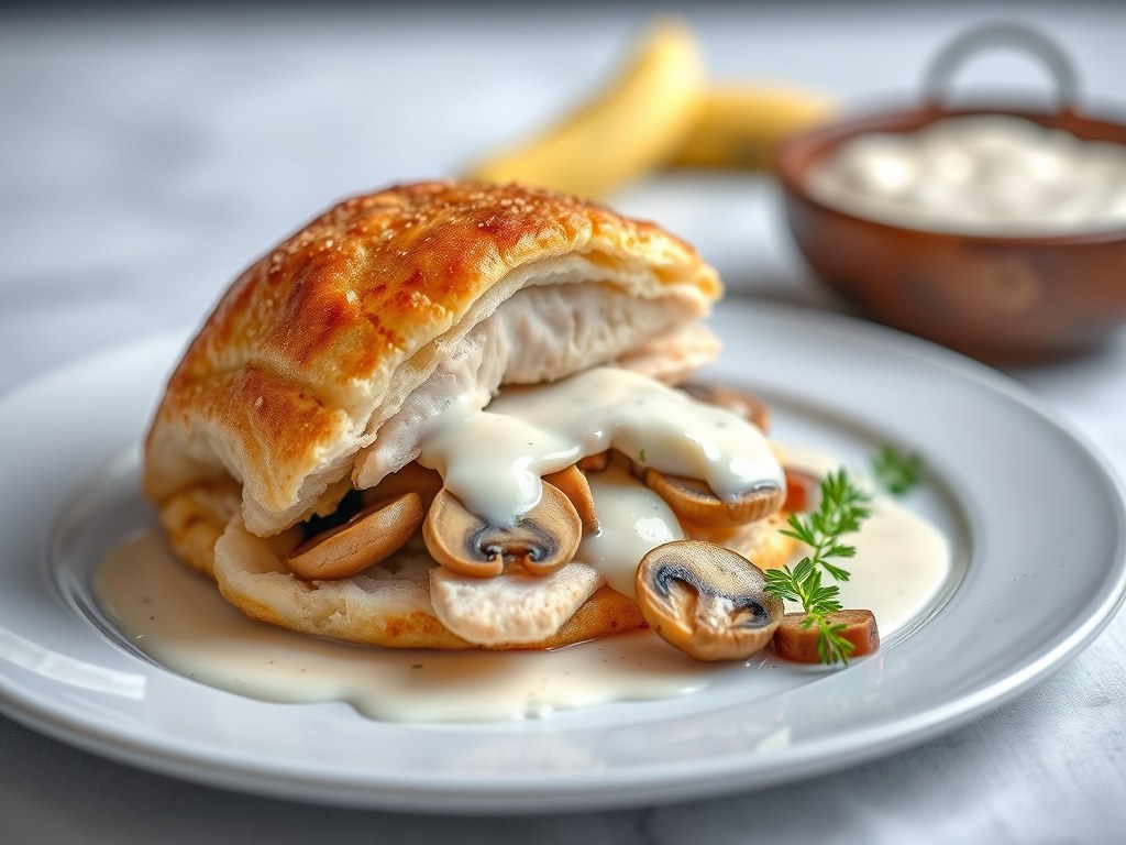 Lichte en snelle vol-au-vent, AI-gegenereerde illustratie