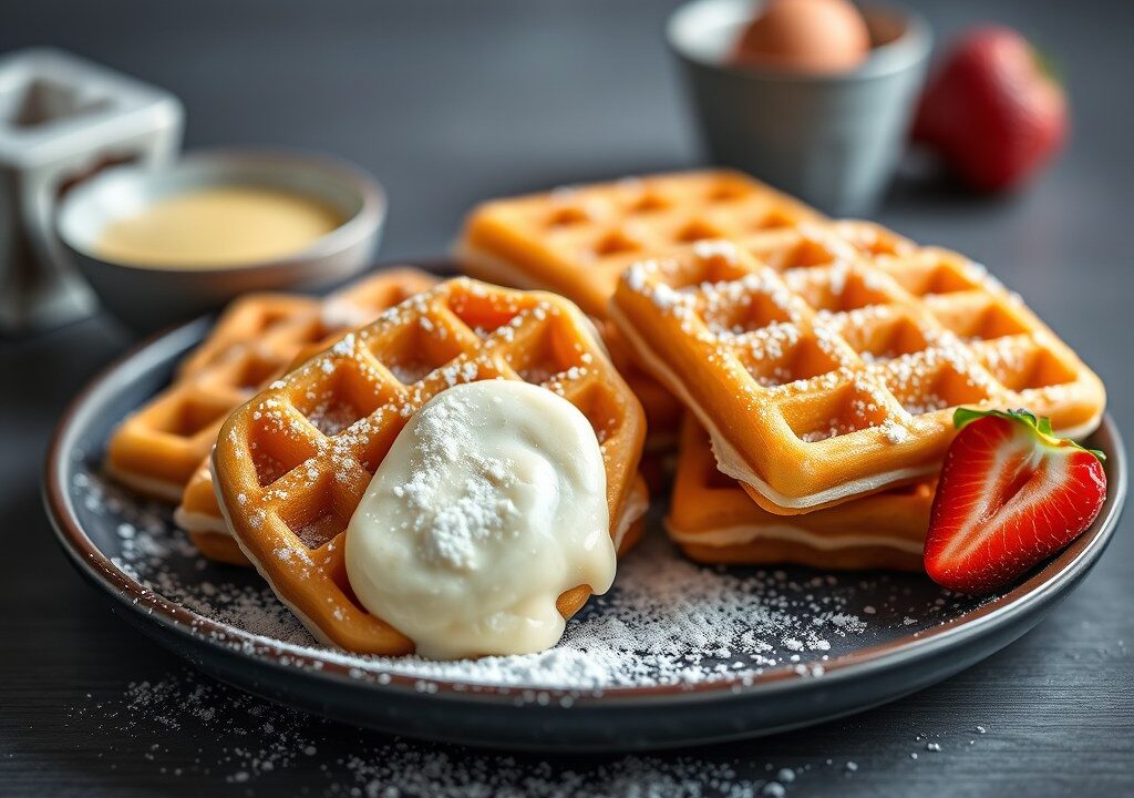 Luikse wafels — AI-gegenereerde illustratie