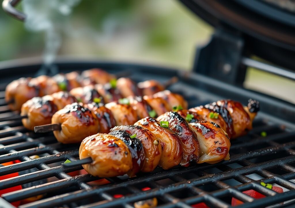 Maïskolven op de bbq — AI-gegenereerde illustratie