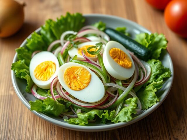 Maaltijd salade — AI-gegenereerde illustratie