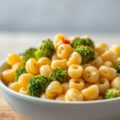 Macaroni and cheese met broccoli