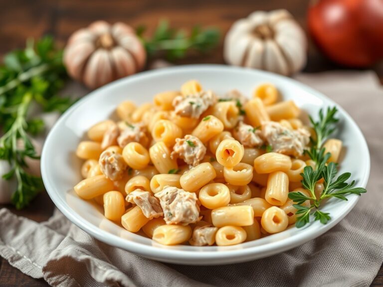 Macaroni met kip