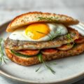 Makreelsandwich met ei