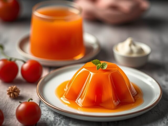 Mandarijnjelly met Aperol — AI-gegenereerde illustratie