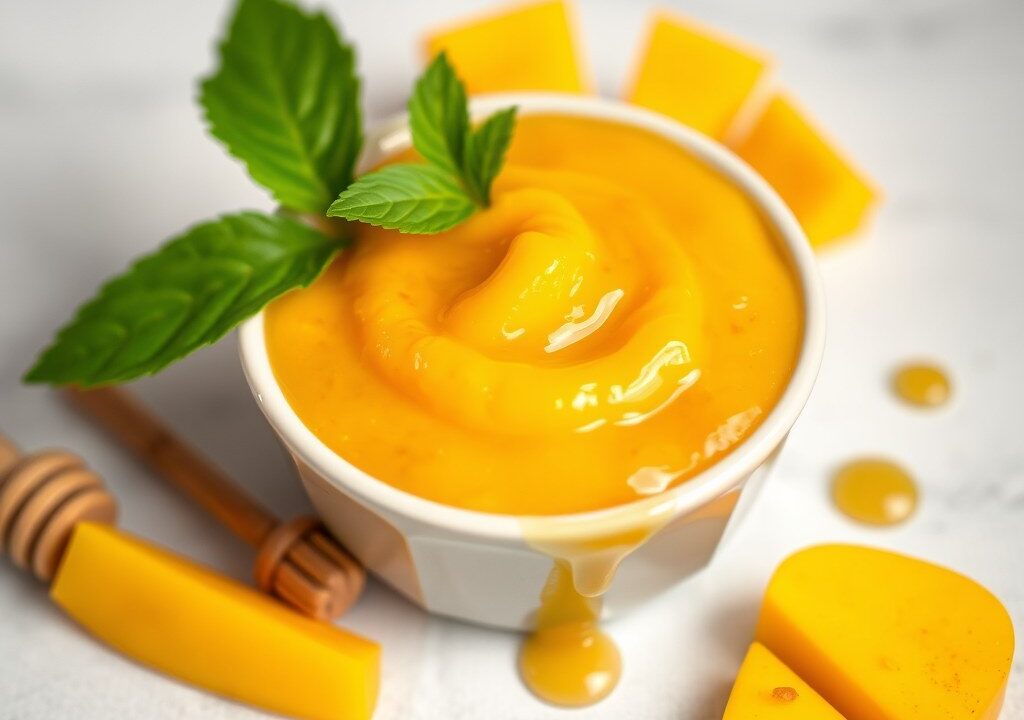 Mangosaus, AI-gegenereerde illustratie