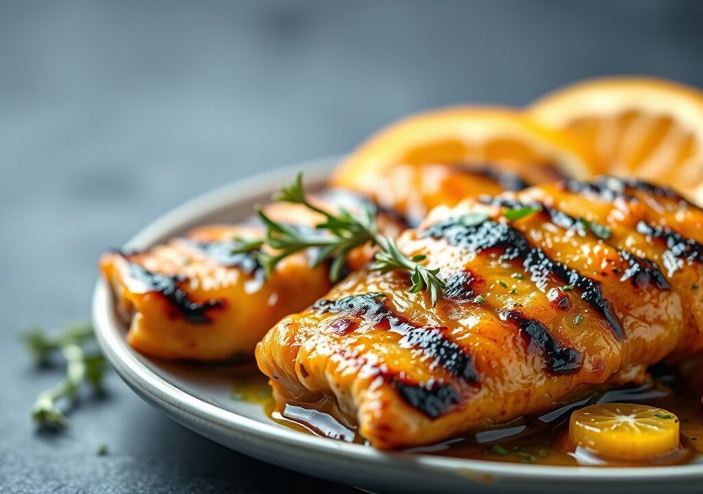 Marinade met sinaasappel en tijm — AI-gegenereerde illustratie