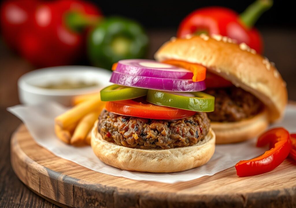 Marokaanse gehaktballetjes of burgers — AI-gegenereerde illustratie