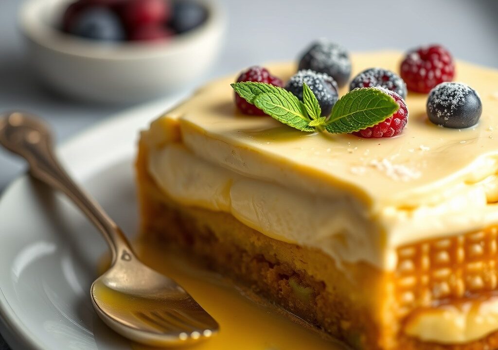 Mascarpone-kruimeltaart, AI-gegenereerde illustratie