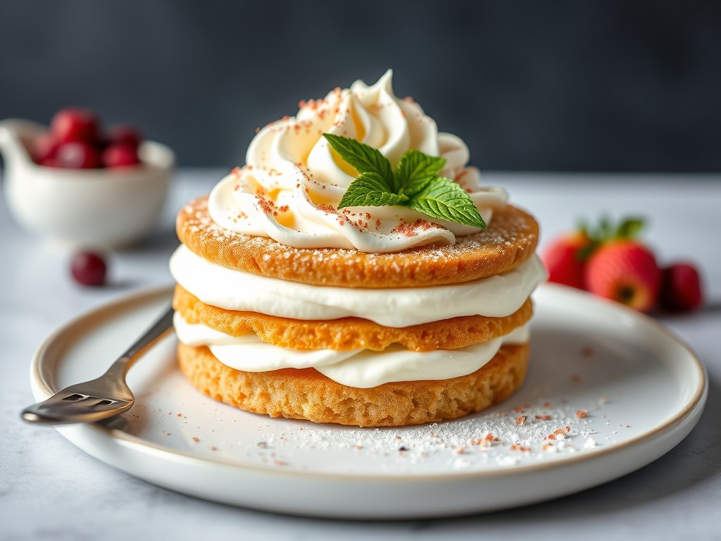 Mascarpone Vruchtentaart (Snelrecept), AI-gegenereerde illustratie