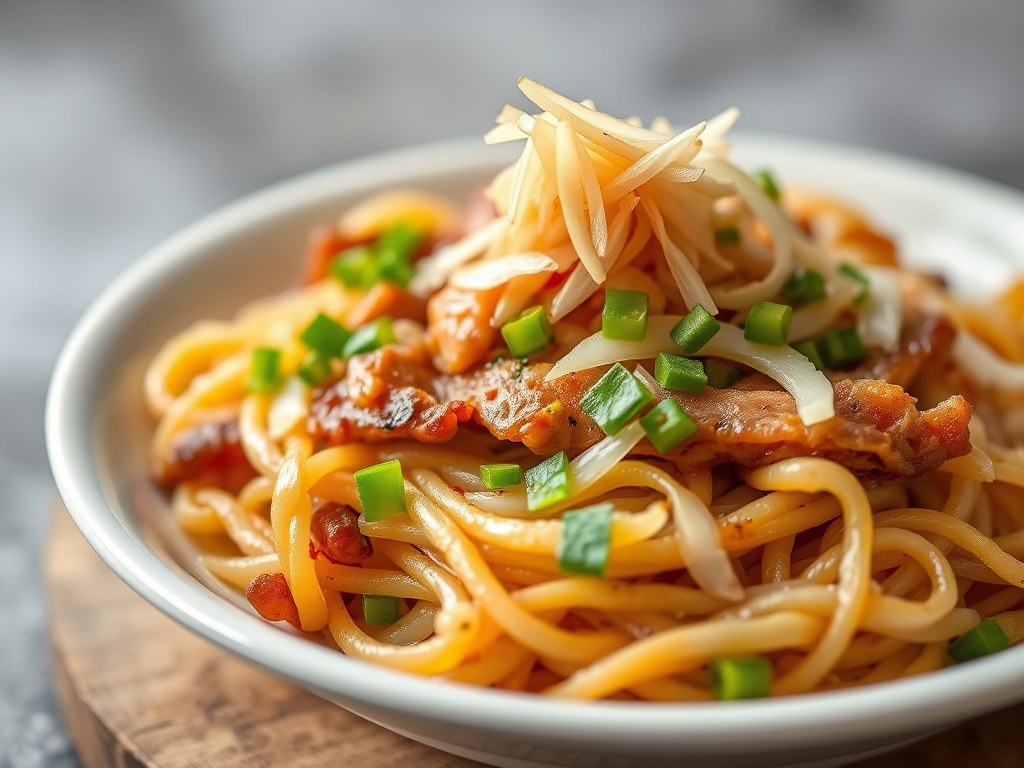 Mihoen Goreng met Spitskool, AI-gegenereerde illustratie