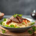 Mihoen Salade met Steak