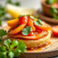 Mini-beenham met tomatensalsa