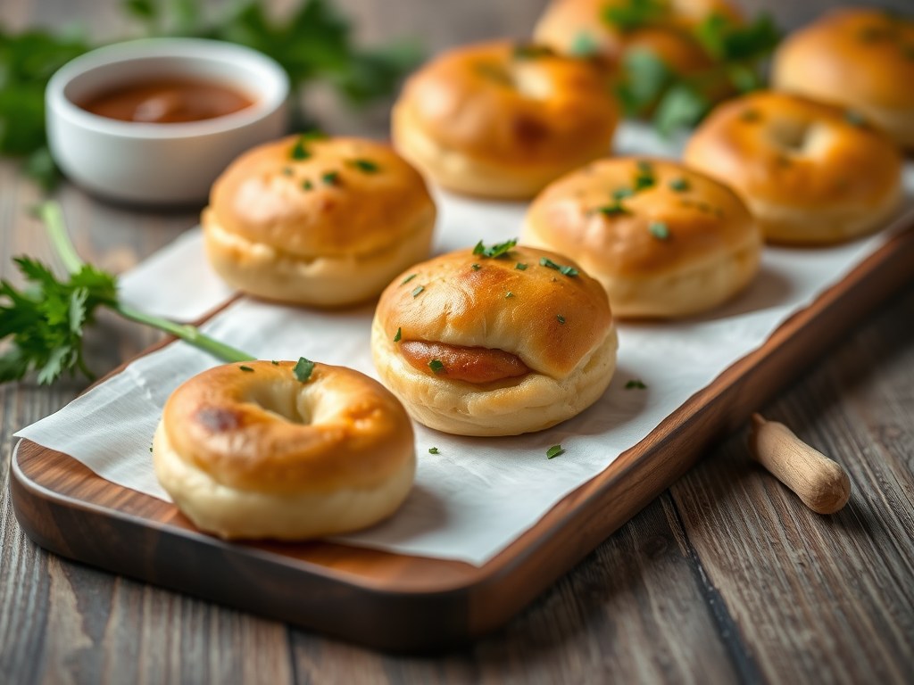 Mini-saucijzenbroodjes, AI-gegenereerde illustratie