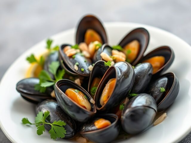 Moules à la Marinière uit Marseilles — AI-gegenereerde illustratie